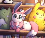 amount:solo atmosphere:home body-type:feral plush series:eeveelutions series:pokemon species:eevee species:fusion species:sylveon style:dim substitute-doll // 2255x1906 // 5.7MB