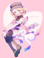 amount:pair body-type:feral body-type:humanoid series:eeveelutions series:pokemon skirt species:human species:sylveon style:kawaii style:outline // 2508x3311 // 1.8MB