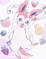 amount:solo body-type:feral body-type:semi-anthro pokemon-berries series:eeveelutions series:pokemon species:sylveon style:pastel-colors style:playful // 669x846 // 418KB
