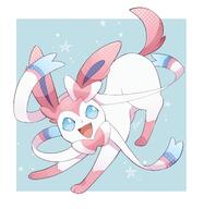 amount:solo body-type:feral series:eeveelutions series:pokemon species:sylveon style:border style:dithering style:pastel-colors style:white-border // 2672x2744 // 325KB