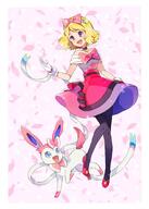 amount:pair atmosphere:petals body-type:feral body-type:humanoid series:eeveelutions series:pokemon species:human species:sylveon style:kawaii // 630x882 // 88KB