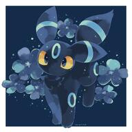 amount:solo body-type:feral flower series:eeveelutions series:pokemon species:umbreon // 2000x2000 // 238KB