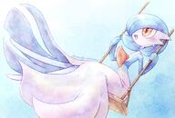 amount:solo body-type:anthro body-type:semi-anthro species:gardevoir species:shiny-pokemon style:circle-sparkles style:playful style:watercolor swingset // 2039x1378 // 365KB