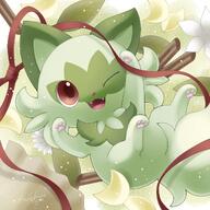 amount:solo atmosphere:cafe body-type:feral food species:sprigatito style:girly style:sparkly // 2000x2000 // 355KB