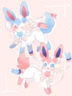 amount:pair body-type:feral series:eeveelutions series:pokemon species:shiny-pokemon species:sylveon style:abstract-background style:outline style:pastel-colors // 2304x3072 // 361KB