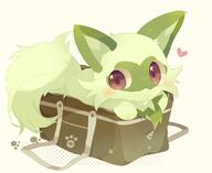 amount:solo Bag body-type:feral cramped fluffified species:sprigatito style:dithering // 2200x1800 // 199KB