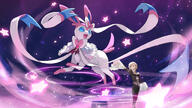 amount:pair atmosphere:powerful atmosphere:stage atmosphere:stary body-type:feral body-type:humanoid outfit series:eeveelutions series:pokemon species:human species:sylveon style:girly // 1600x900 // 1.1MB