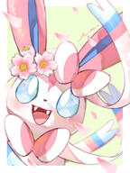 amount:solo atmosphere:flowers atmosphere:sakura body-type:feral series:eeveelutions series:pokemon species:sylveon style:girly // 1500x2000 // 1.7MB