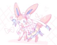 amount:solo body-type:feral dress series:eeveelutions series:pokemon species:sylveon style:girly style:pastel-colors style:playful style:scribbles // 1645x1316 // 816KB