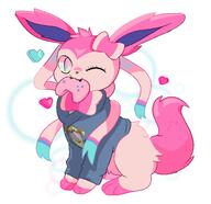amount:solo body-type:feral gaming hoodie series:eeveelutions series:pokemon species:sylveon style:girly sweater // 3121x3025 // 1.0MB
