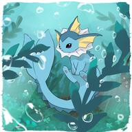 amount:solo body-type:feral series:eeveelutions series:pokemon species:vaporeon // 4000x4000 // 929KB