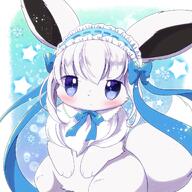 amount:solo body-type:feral body-type:slightly-chubby series:pokemon species:eevee species:shiny-pokemon style:girly style:kawaii style:playful style:very-kawaii wearing-bow // 1200x1200 // 1.1MB