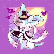 amount:solo atmosphere:halloween body-type:feral hall-of-fame:bronze hall-of-fame:silver hat moon outfit series:eeveelutions series:pokemon species:shiny-pokemon species:sylveon style:girly style:playful style:sanriocore style:sparklefur style:sparkly style:very-girly style:very-playful witch // 2000x2000 // 460KB