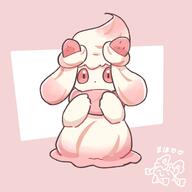 amount:solo body-type:semi-anthro species:alcremie species:food-creature style:girly style:one-color style:pink // 1500x1500 // 118KB