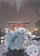 alolan amount:solo series:pokemon species:fox species:ninetales // 2963x4096 // 960KB