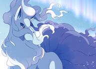 amount:solo atmosphere:snowy body-type:feral series:pokemon species:alolan-ninetales species:fox style:girly style:noisy // 2100x1500 // 3.4MB