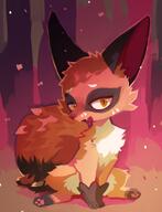 amount:solo atmosphere:autumn atmosphere:fireflies atmosphere:forest body-type:feral series:pokemon species:nickit // 1587x2073 // 1.5MB
