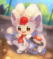 amount:solo atmosphere:cafe atmosphere:sunlight atmosphere:town body-type:semi-anthro hall-of-fame:bronze hall-of-fame:silver series:pokemon species:cinccino style:intentional-blur style:kemono // 1324x1470 // 187KB