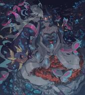 amount:solo creatures lumineon series:pokemon species:lumineon water // 1250x1400 // 1.9MB