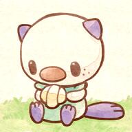 amount:solo body-type:semi-anthro creatures series:pokemon species:oshawott species:otter water // 600x600 // 370KB