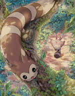 amount:pair atmosphere:forest body-type:feral species:furret species:sentret // 1577x2000 // 735KB