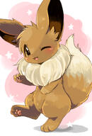 amount:solo body-type:feral body-type:semi-anthro fluffified series:pokemon species:eevee // 1378x2039 // 1.2MB