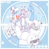 amount:multiple body-type:feral body-type:humanoid body-type:semi-anthro color species:altaria species:cursola species:froslass species:human species:icecue species:minccino species:wooloo style:one-color // 1250x1236 // 971KB