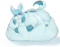 amount:solo belly-squish body-type:feral body-type:overweight hall-of-fame:bronze sassy series:eeveelutions series:pokemon species:glaceon visibly-shy visual-teasing // 624x495 // 40KB