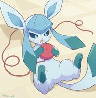 amount:solo atmosphere:home body-type:feral series:eeveelutions series:pokemon species:glaceon yarn // 1229x1250 // 136KB