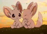 amount:pair atmosphere:sunset body-type:semi-anthro species:minccino style:girly // 735x527 // 51KB