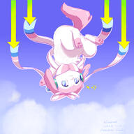 amount:solo atmosphere:clouds body-type:feral headphones music series:eeveelutions series:pokemon species:sylveon style:kawaii style:outline // 1600x1600 // 1.3MB