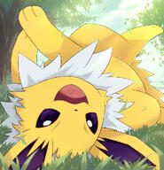 amount:solo atmosphere:field body-type:feral series:eeveelutions series:pokemon species:jolteon // 1000x1038 // 800KB