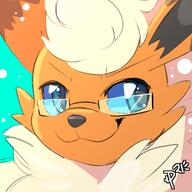 amount:solo body-type:feral glasses hall-of-fame:bronze nerdy series:eeveelutions series:pokemon species:flareon // 500x500 // 144KB
