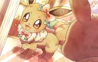 amount:solo atmosphere:home atmosphere:sunlight body-type:feral hall-of-fame:bronze series:pokemon species:eevee style:intentional-blur style:kawaii style:playful style:very-kawaii style:very-playful sylveon-bow // 1106x696 // 1.3MB