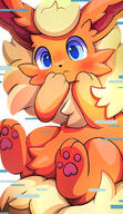 amount:solo body-type:feral series:eeveelutions series:pokemon species:flareon visibly-shy // 1153x2000 // 429KB