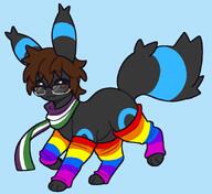 amount:solo body-type:feral glasses hair nerdy oc pride series:eeveelutions series:pokemon species:shiny-pokemon species:umbreon style:no-anti-aliasing thigh-highs // 894x819 // 56KB