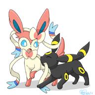 amount:pair body-type:feral nomming series:eeveelutions series:pokemon species:sylveon species:umbreon style:simple-colors // 700x700 // 156KB