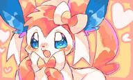 amount:solo body-type:feral embarrassed series:eeveelutions series:pokemon species:sylveon style:kawaii visibly-shy // 1600x960 // 168KB