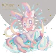 amount:solo body-type:feral series:eeveelutions series:pokemon species:sylveon style:lineless style:painted // 2000x2000 // 419KB