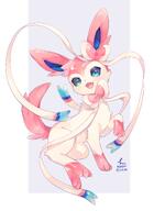 amount:solo body-type:feral series:eeveelutions series:pokemon species:sylveon style:chromatic-aberration style:kawaii // 1600x2200 // 215KB