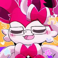 amount:solo body-type:feral glasses nerdy oc series:eeveelutions series:pokemon smug species:sylveon style:outline visual-teasing // 1000x1000 // 836KB