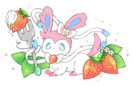 amount:solo body-type:feral hall-of-fame:bronze series:eeveelutions series:pokemon species:sylveon strawberry // 2000x1300 // 1.9MB