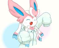 amount:solo body-type:feral body-type:semi-anthro happy hoodie relaxed series:eeveelutions series:pokemon species:sylveon style:pastel-colors style:playful style:very-playful sweater // 1024x820 // 62KB