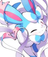 amount:solo body-type:feral heart-shape series:eeveelutions series:pokemon species:shiny-pokemon species:sylveon style:kawaii wink // 868x1024 // 763KB