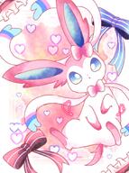 amount:solo atmosphere:fashion atmosphere:frilly-background body-type:feral series:eeveelutions series:pokemon species:sylveon // 1068x1435 // 190KB
