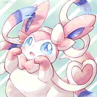 amount:solo body-type:feral body-type:slightly-chubby series:eeveelutions series:pokemon species:sylveon style:watercolor // 2000x2000 // 544KB
