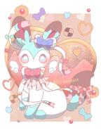 amount:solo atmosphere:regal body-type:feral cookies series:eeveelutions series:pokemon species:shiny-pokemon species:sylveon style:girly wearing-bow // 768x1024 // 715KB