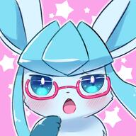 amount:solo body-type:feral glasses hall-of-fame:bronze nerdy series:eeveelutions series:pokemon species:glaceon // 400x400 // 145KB