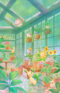 amount:multiple atmosphere:garden body-type:feral grouping:grass-types series:eeveelutions series:pokemon species:bellsprout species:bulbasaur species:chikorita species:deerling species:leafeon species:oddish species:petilil species:rowlet species:shaymin species:snivy species:sunflora species:turtwig // 621x960 // 234KB