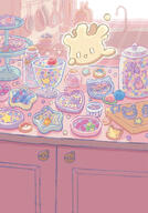 amount:solo atmosphere:cafe body-type:blob food hall-of-fame:bronze isolated-tcg-art species:milcery style:girly style:grainy-lines style:one-color style:pink style:playful style:very-girly sweets // 671x963 // 639KB